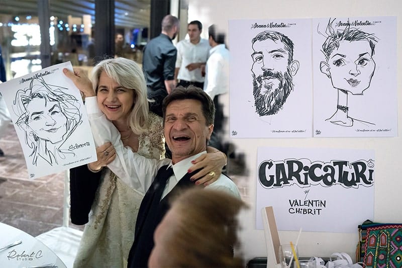 Caricaturi live - 101 idei pentru nunta ta